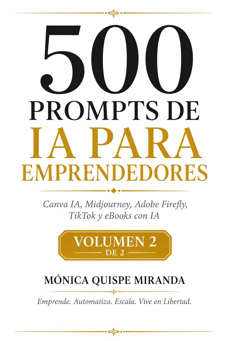 500 Prompts de IA para Emprendedores – Volumen 2