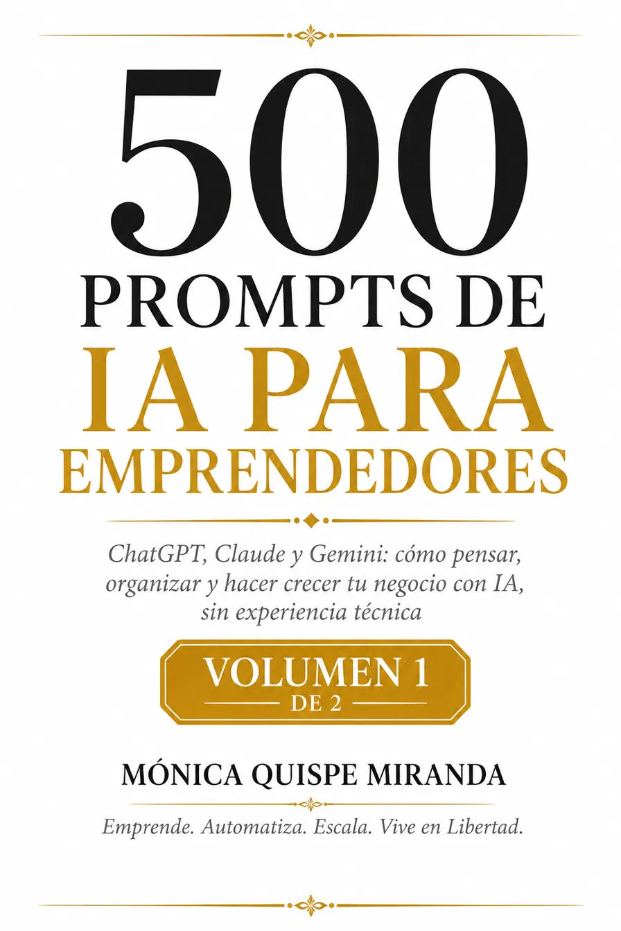 500 Prompts de IA para Emprendedores – Volumen 1